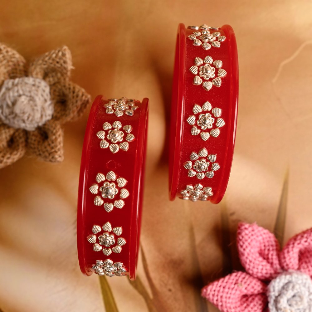 Gulzar 925 Silver Pola Bangles