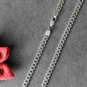 Silver Core Classic Curb 925 Silver Men's Chain