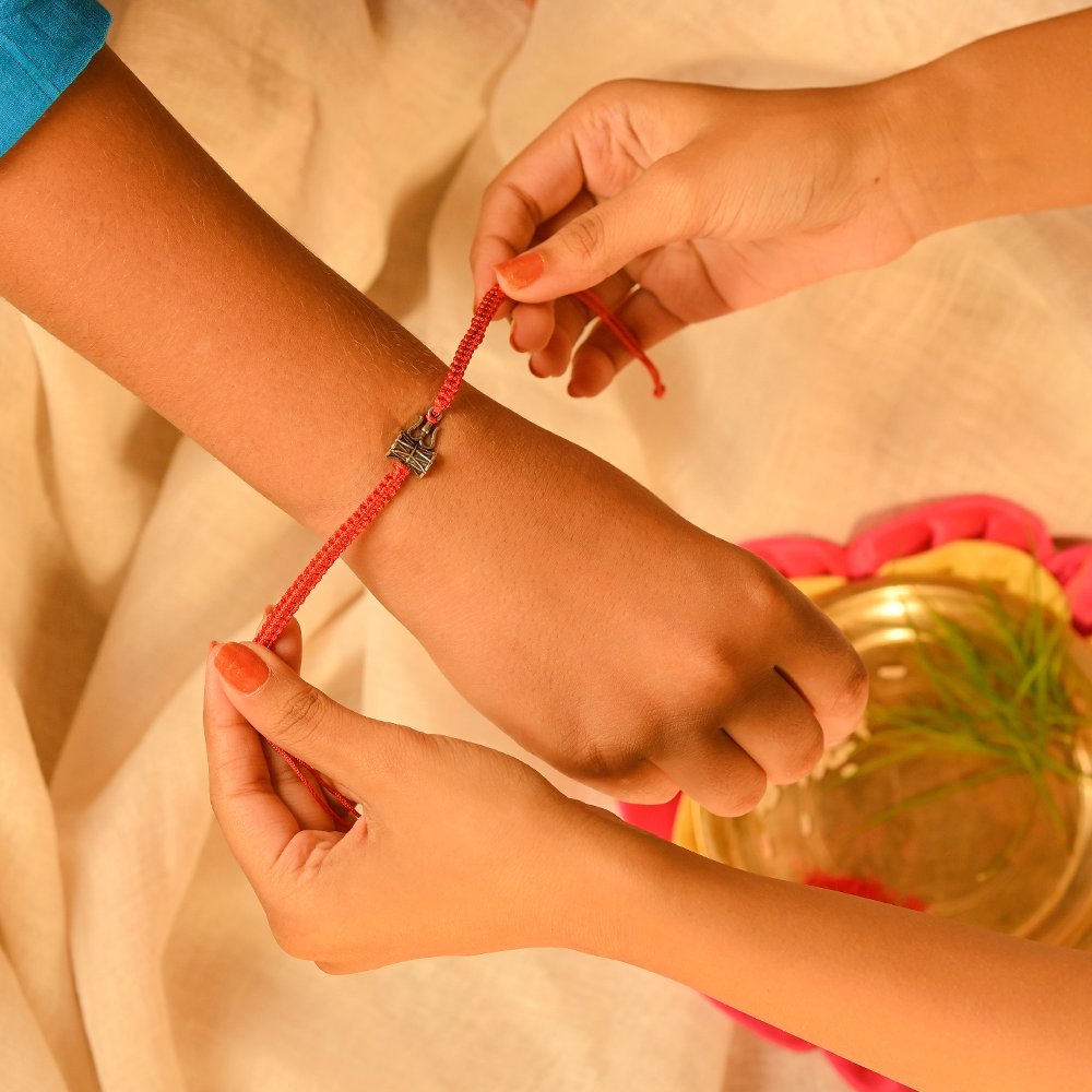 Shakti Sutra 925 Silver Dhunuchi Rakhi