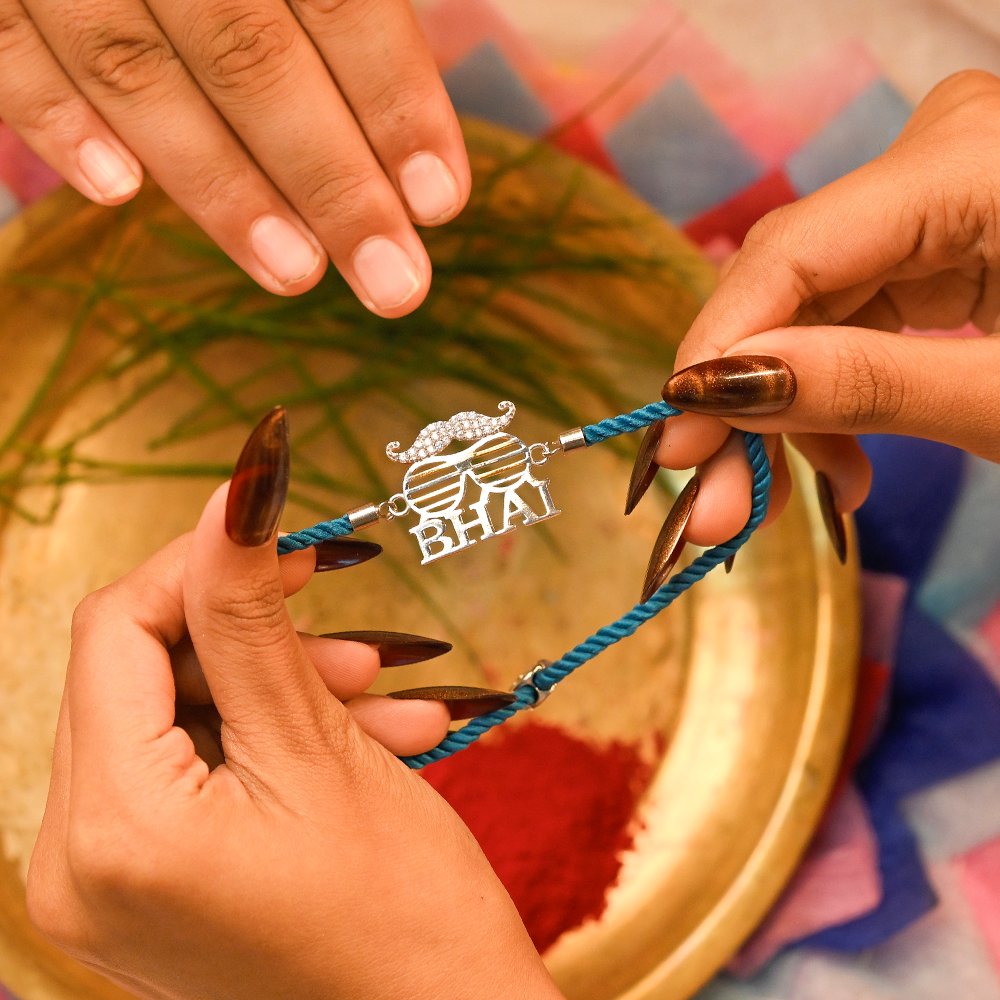 Swag Bhai Designer 925 Silver Rakhi