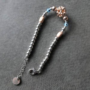 Mystic Charm Beaded 925 Silver Wristlet