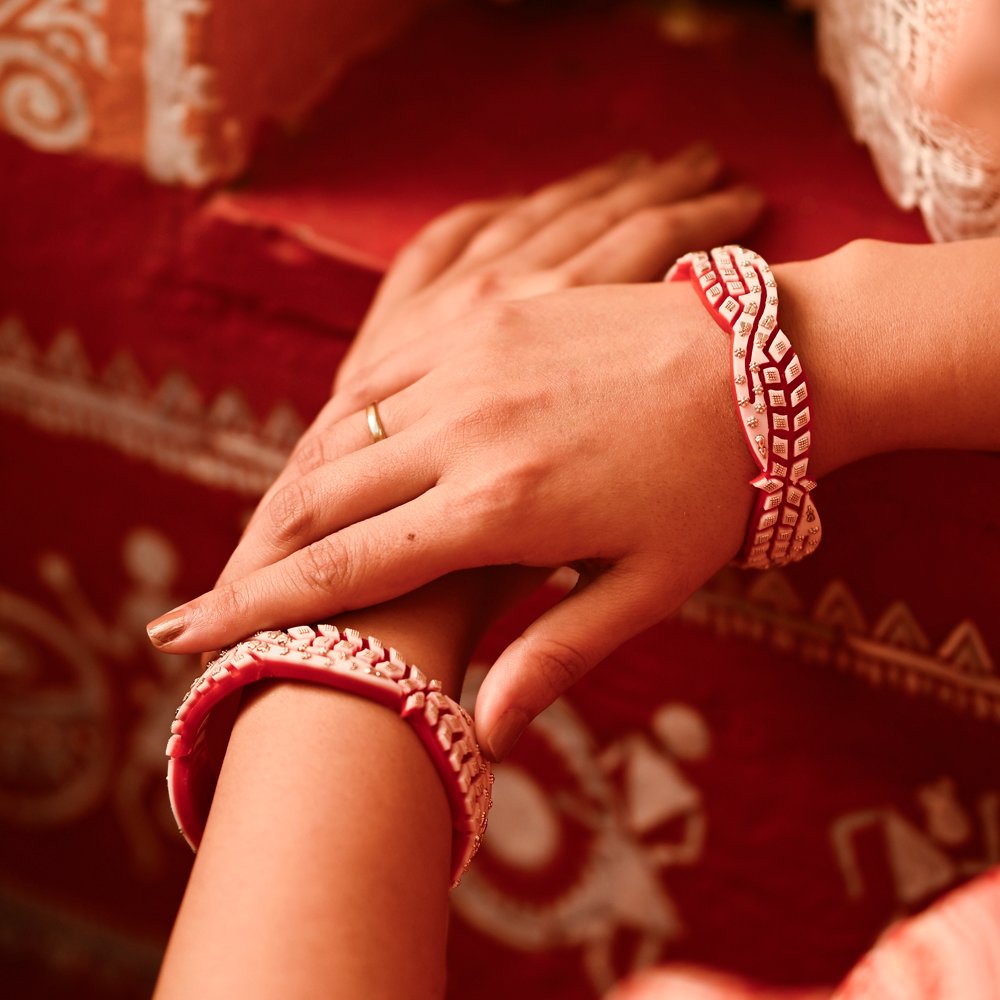 Roohi 925 Silver Pola Bangles
