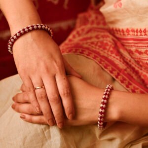 Ruhaniya 925 Silver Pola Bangles