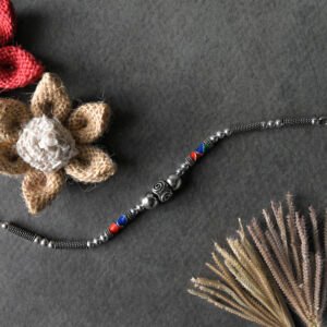 Tribal Bloom 925 Silver Oxidized Wristlet