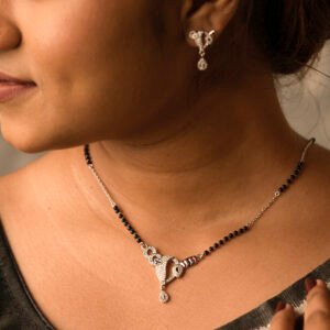 Veda Sutra 925 Silver Mangalsutra Set