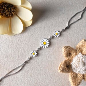 Sunshine Daisy 925 Silver Wristlet