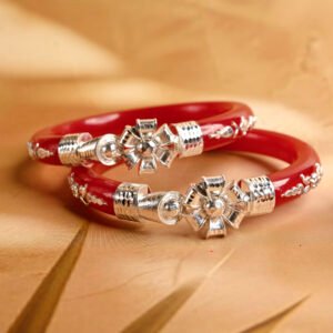 Rudrashree 925 Silver Pola Bangles
