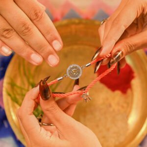 Divine Om 925 Silver Rakhi