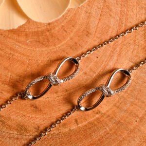 Infinity Gleam 925 Silver Anklet