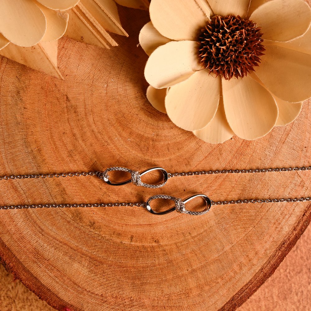 Infinity Gleam 925 Silver Anklet
