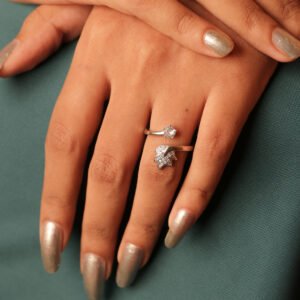 Blooming Grace 925 Silver Adjustable Ring