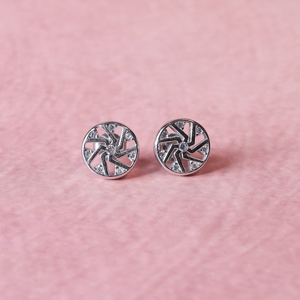 Celestial Swirl 925 Silver Earrings