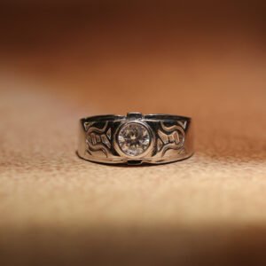 Tribal Crest 925 Silver Men’s Ring