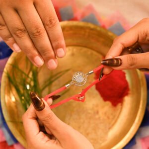 Shubh Chakra 925 Silver Rakhi