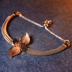 Floral Mesh 925 Silver Bracelet
