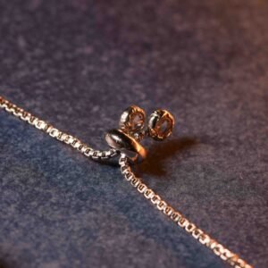 Floral Mesh 925 Silver Bracelet