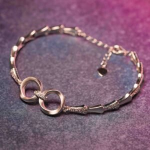 Infinity Circle 925 Silver Bracelet