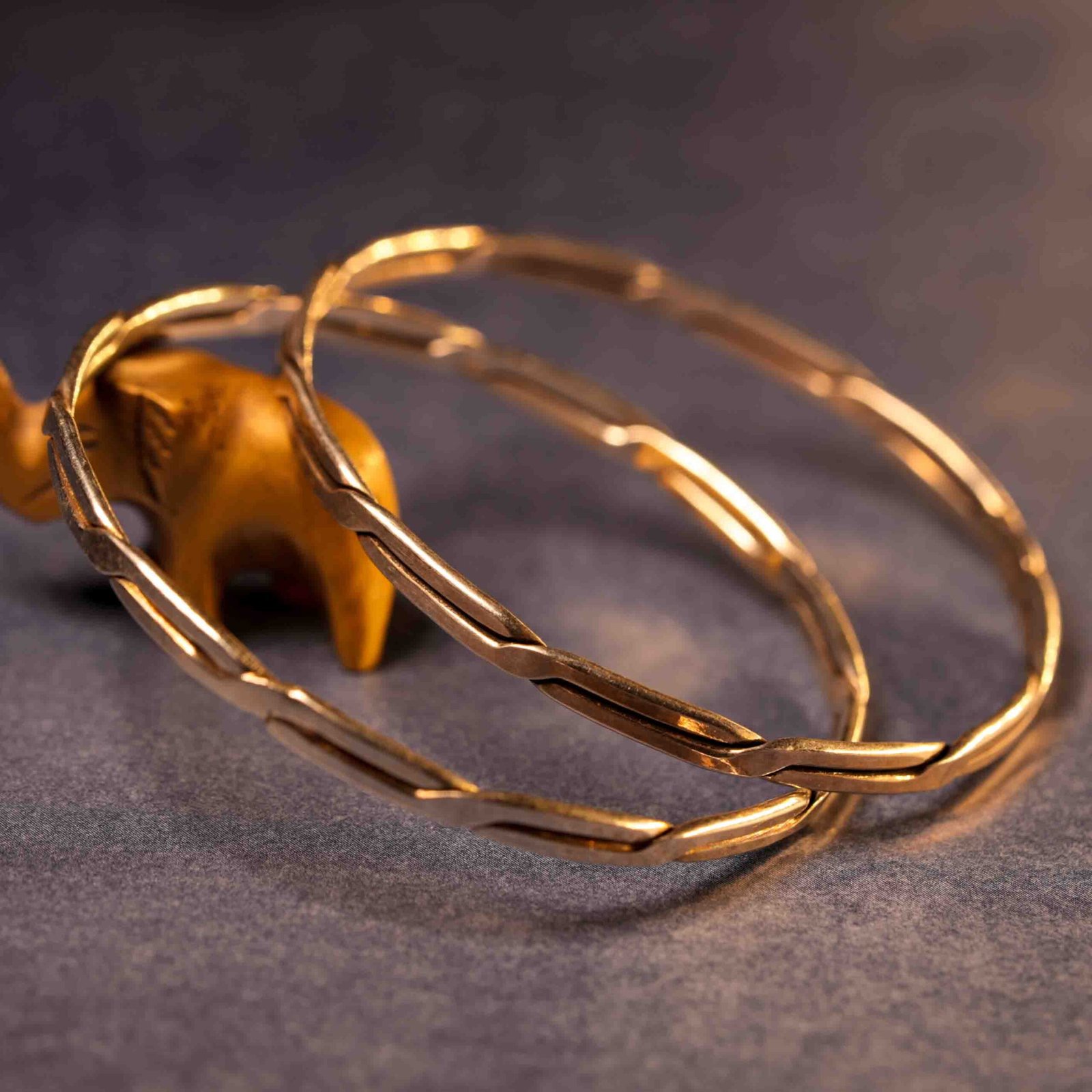 Twisted Harmony 925 Silver Bangle Pair